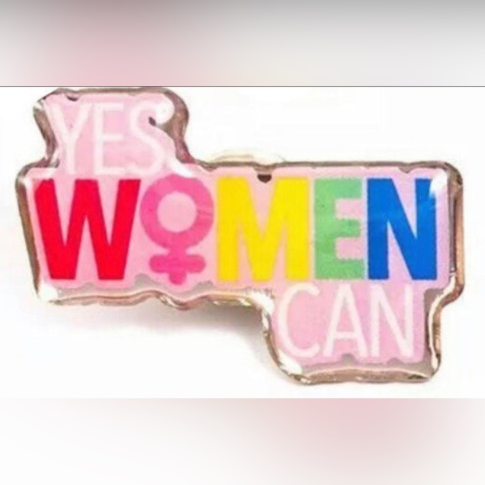Yes Women Can Enamel Pin